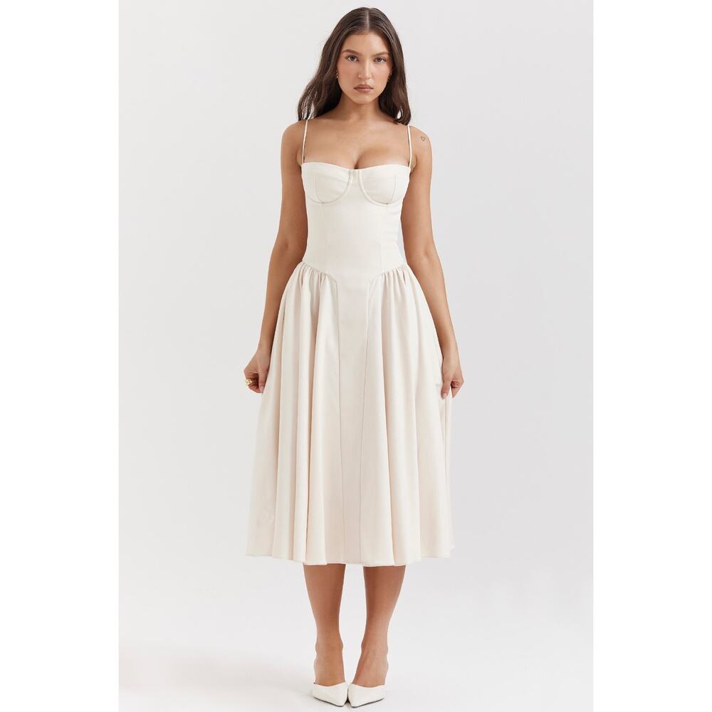 House of CB Samaria Vintage Cream Corset Sundress